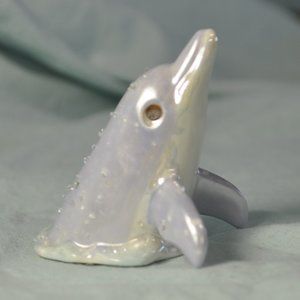 dolphin figurine vintage 1995 enesco coral kingdom 925780 (w962)